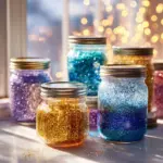 Suncatcher Glitter Jars Create Sparkling Magic Today! Recipe