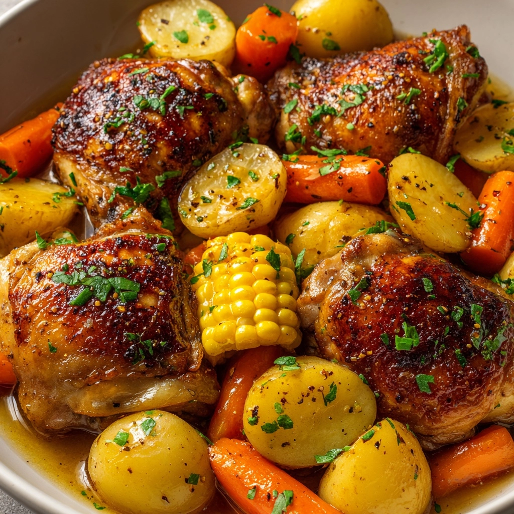 Slow Cooker Chicken Thighs Recipe - Recipe Image