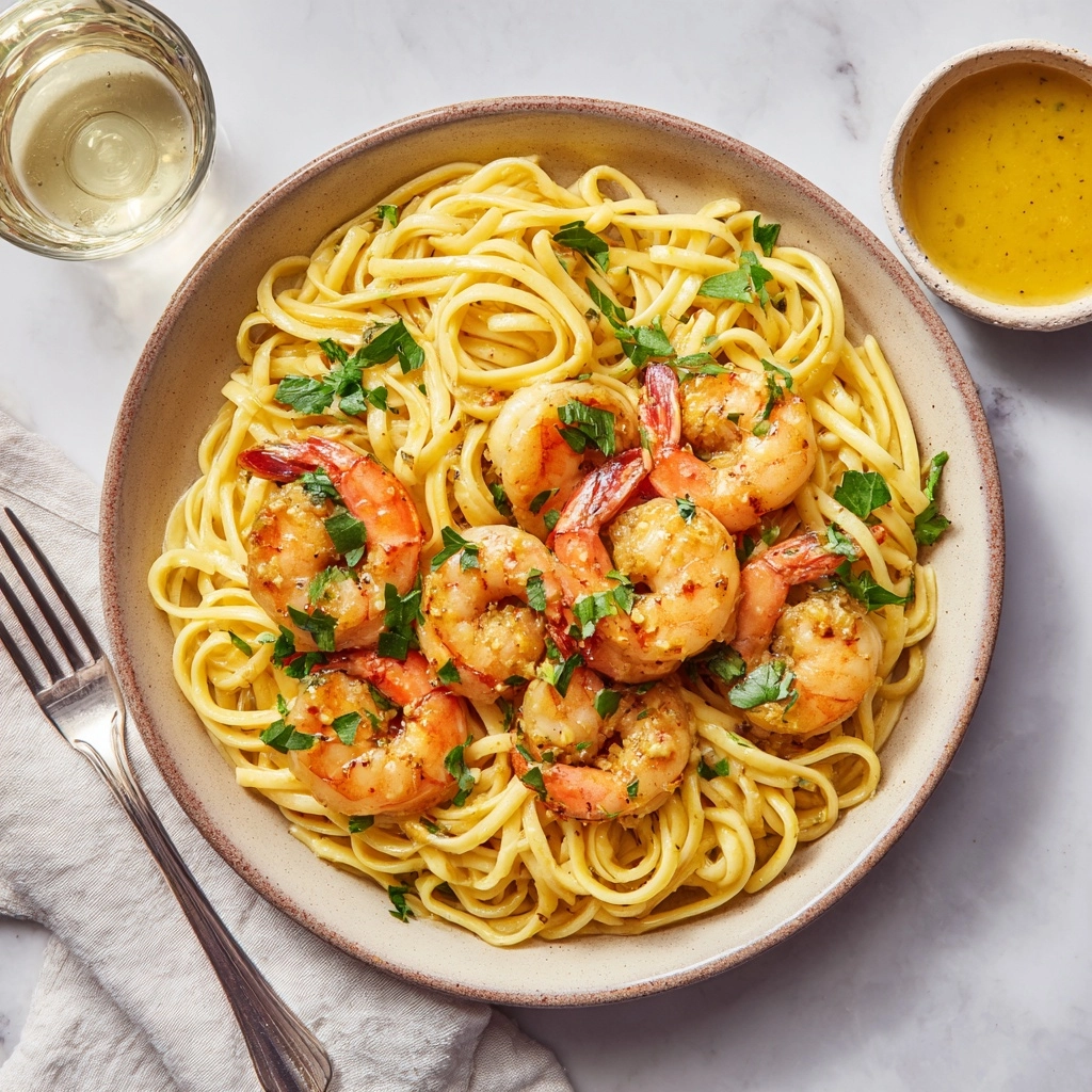 Shrimp Scampi with Whole Wheat Pasta Recipe - Recipe Image