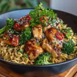 Chicken Stir-Fry with Rice Noodles Recipe