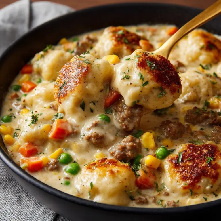 Ground Beef and Dumplings Recipe
