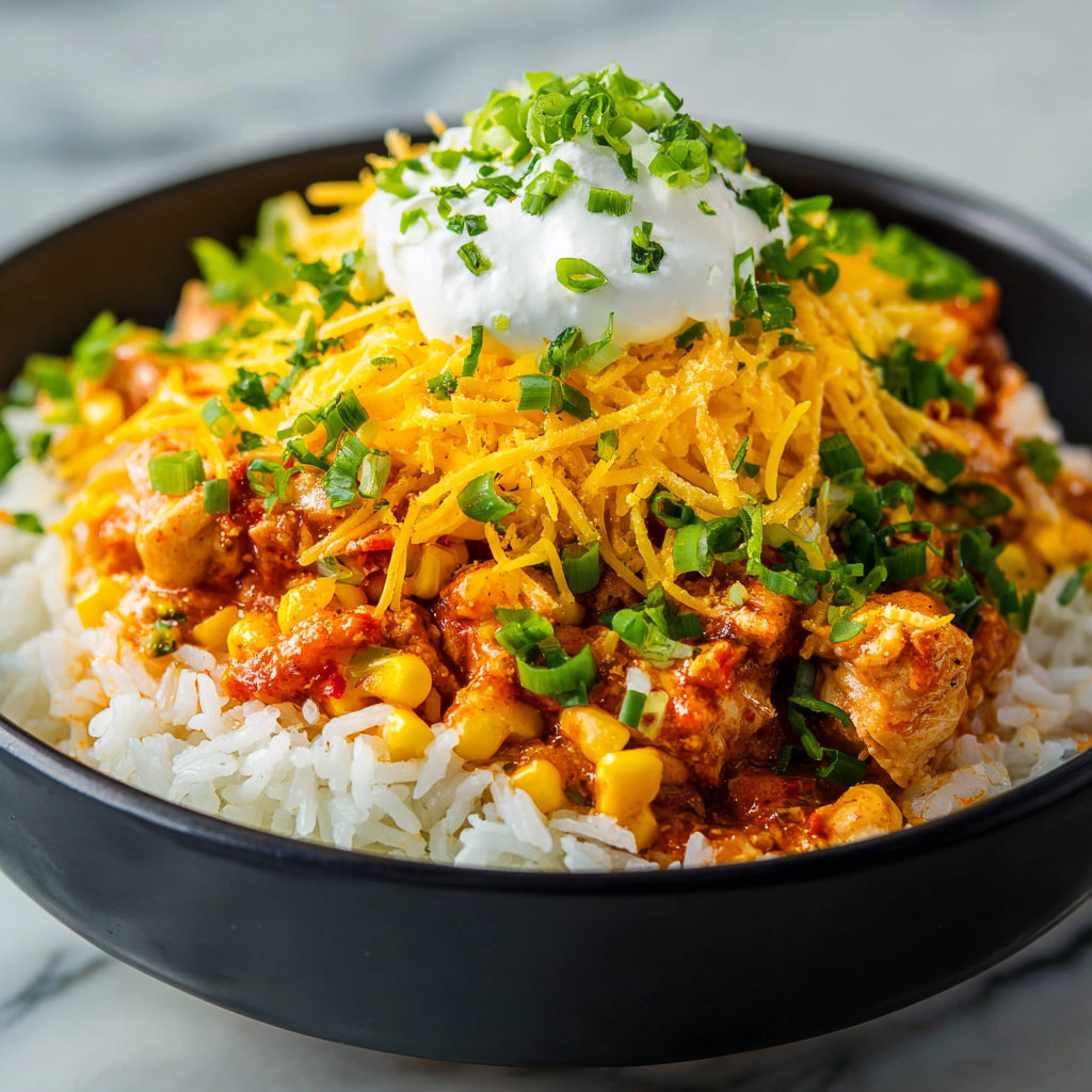 Slow Cooker Fiesta Chicken and Rice Recipe - Recipe Image