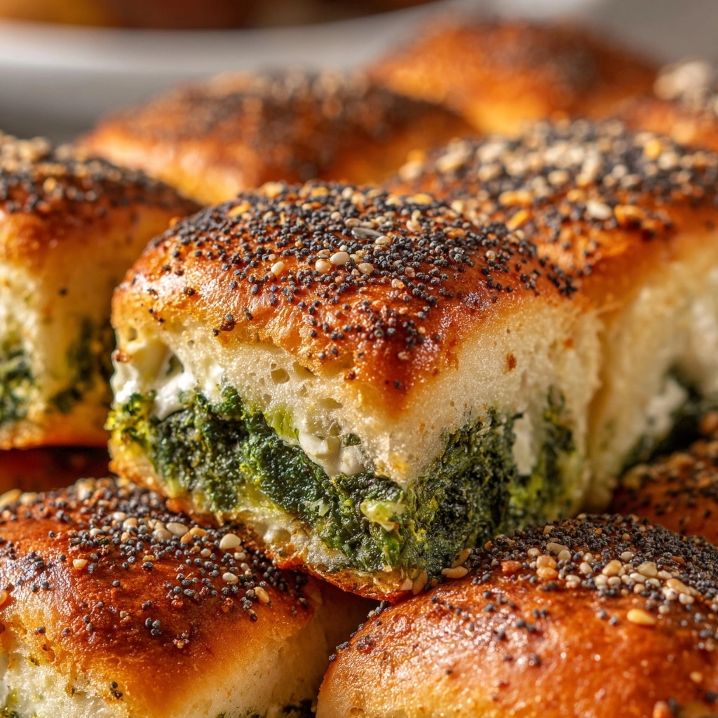 Spinach Dip Rolls Recipe