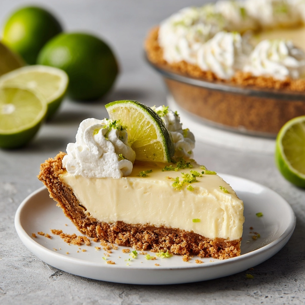 Key Lime Pie with Whipped Cream Recipe - Recipe Image