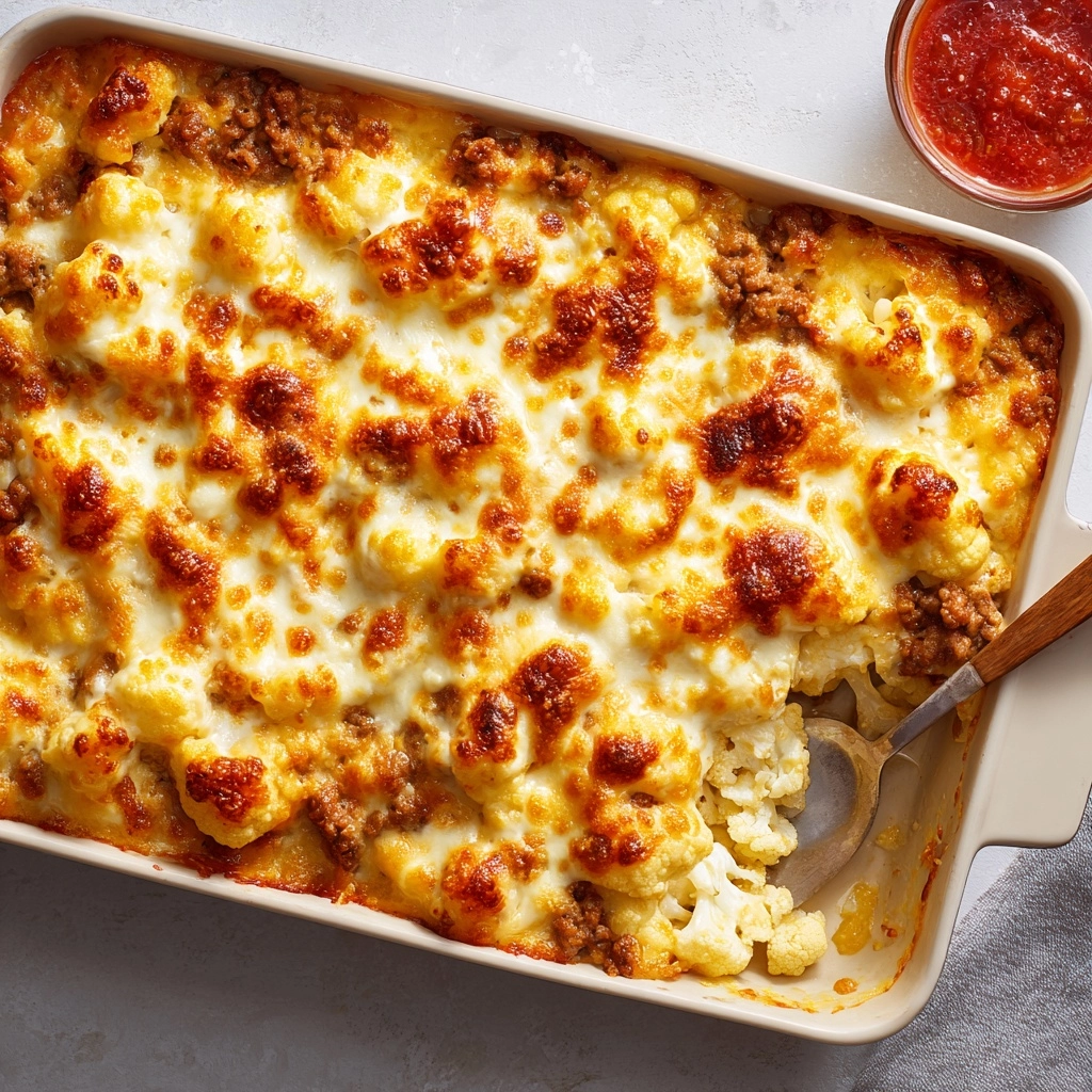 BBQ Chicken Cauliflower Rice Casserole Recipe - Recipe Image