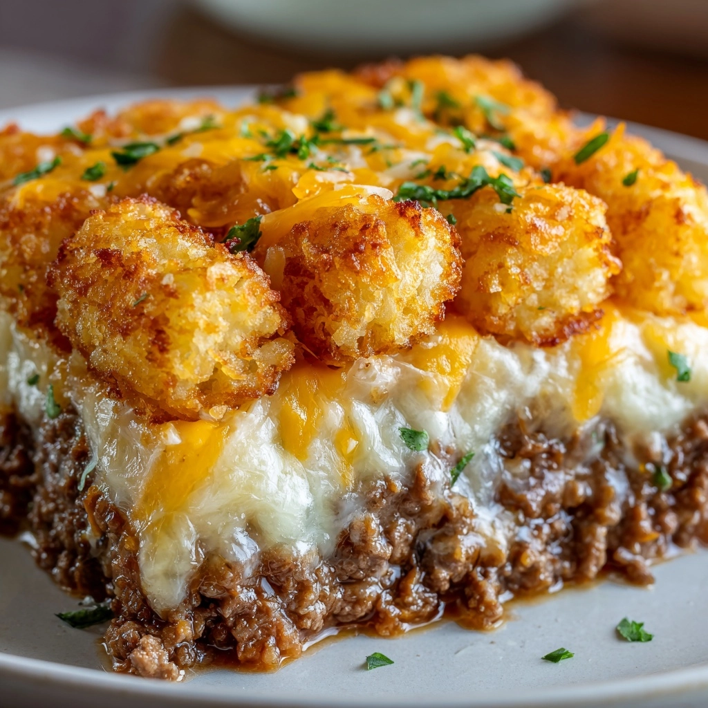 Shepherd’s Pie Tater Tot Casserole Recipe - Recipe Image