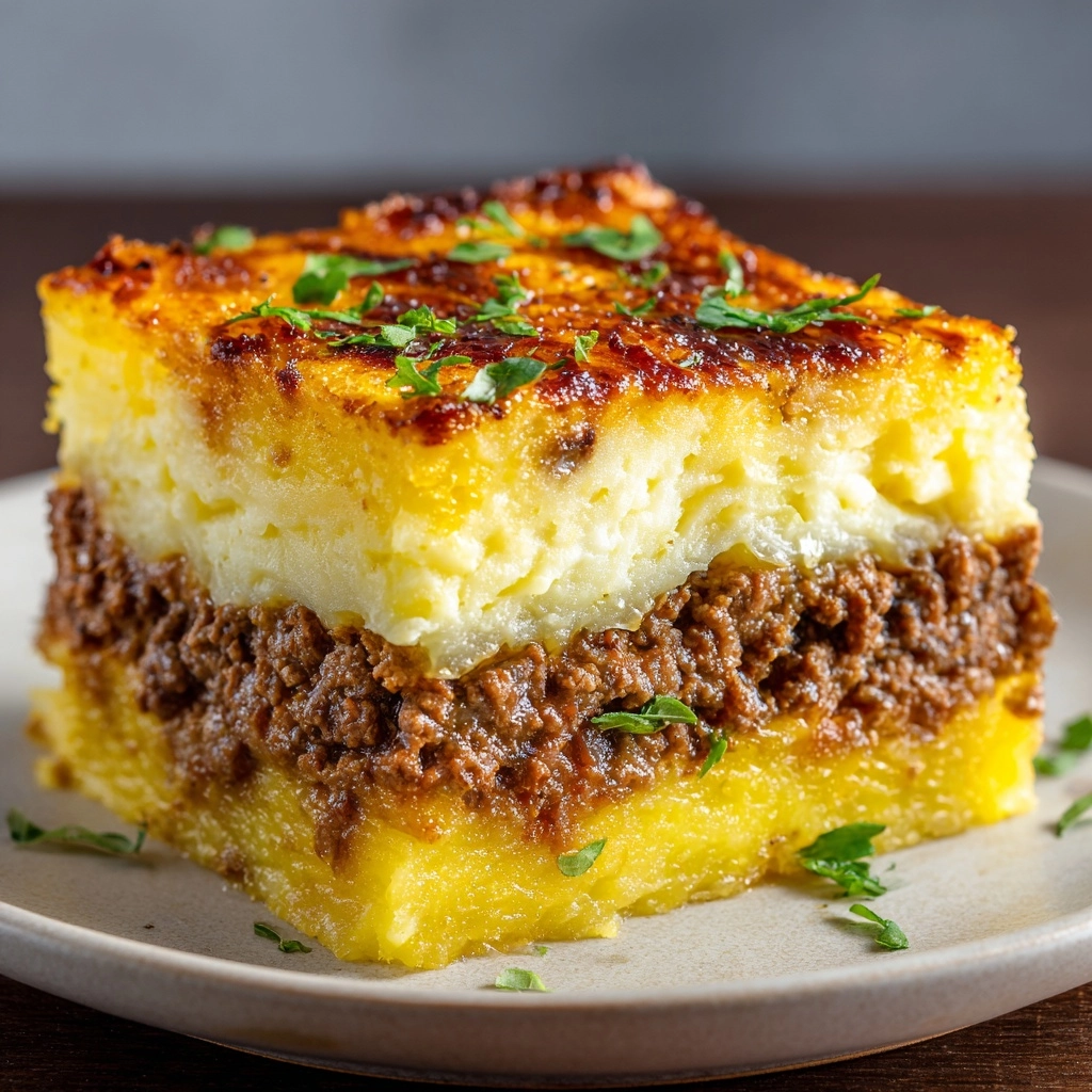 Mashed Potato Pancakes with Ground Beef Filling Recipe - Recipe Image