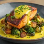 Lemon Butter Salmon with Crispy Potatoes and Broccoli Recipe