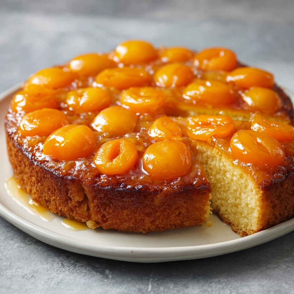 Apricot Upside-Down Cake Recipe - Recipe Image