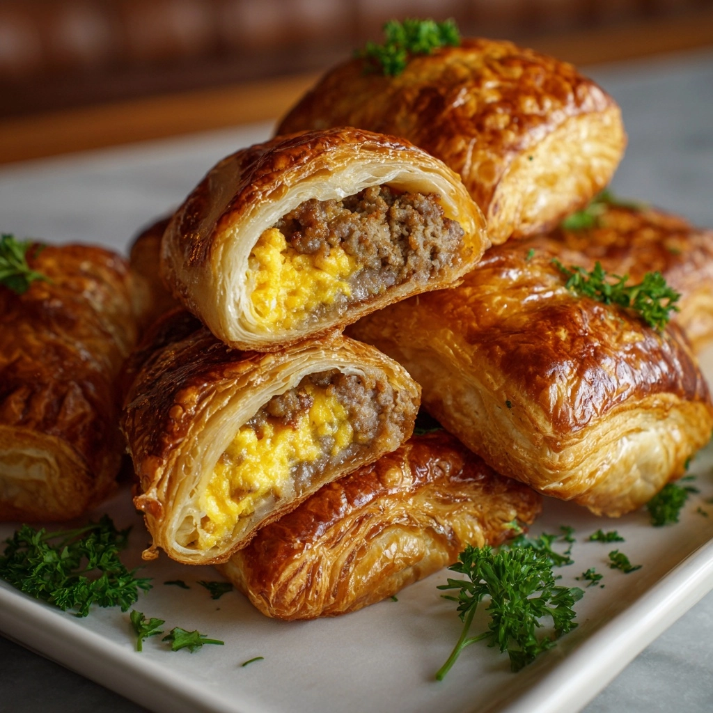 Delicious Breakfast Sausage Crescent Rolls Recipe - Recipe Image