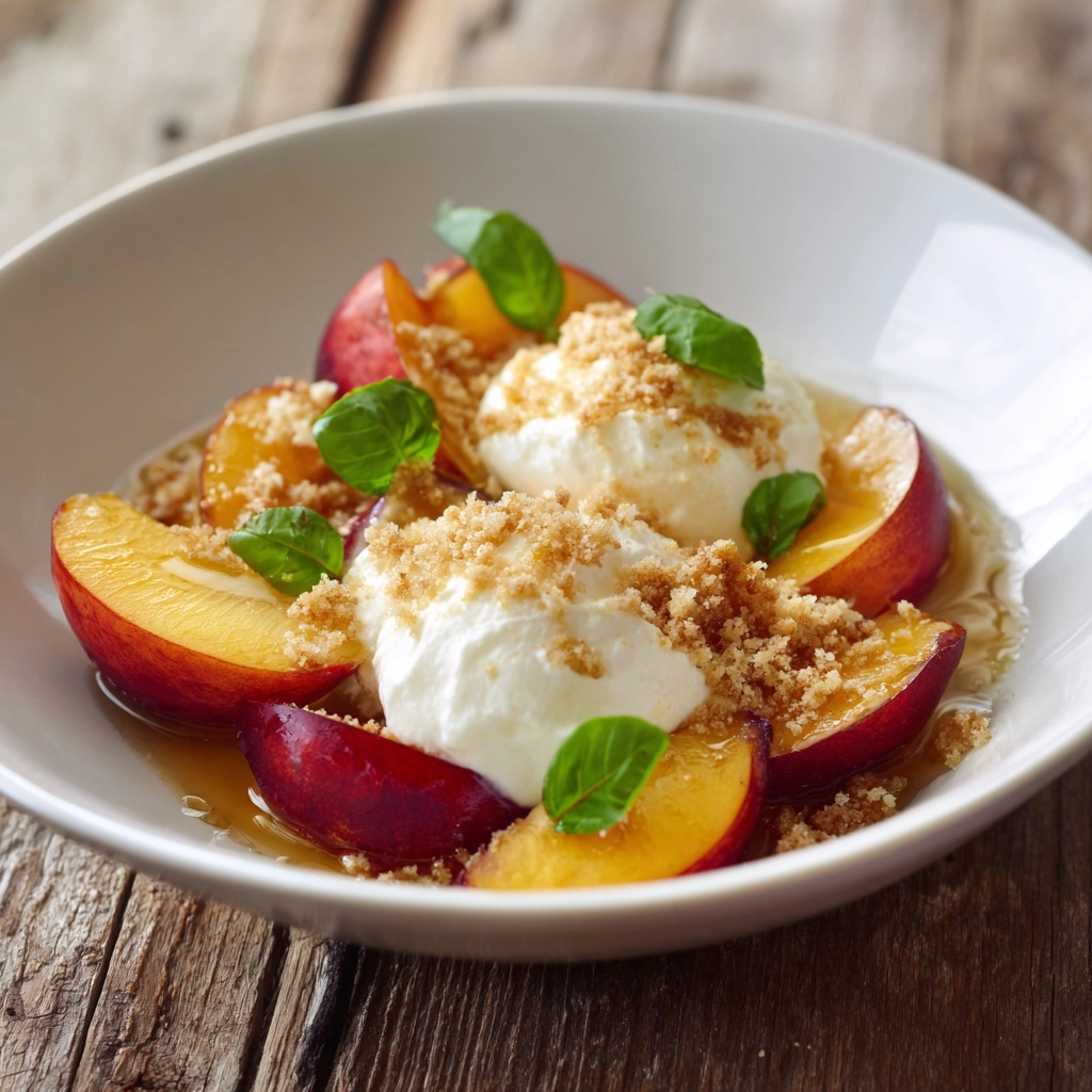 Peach and Burrata Caprese Salad Delight Recipe - Recipe Image