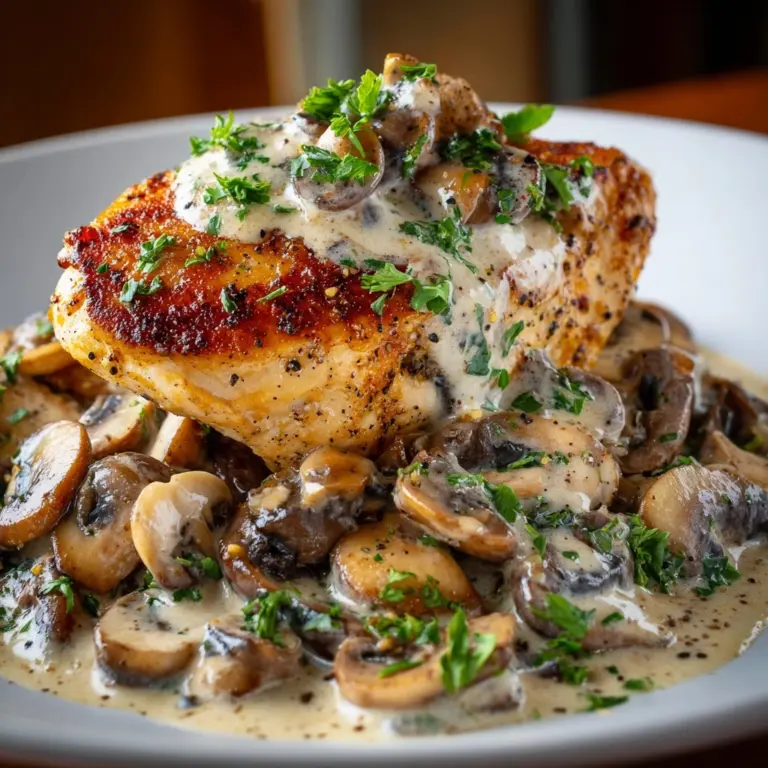 Creamy Mushroom Chicken Recipe