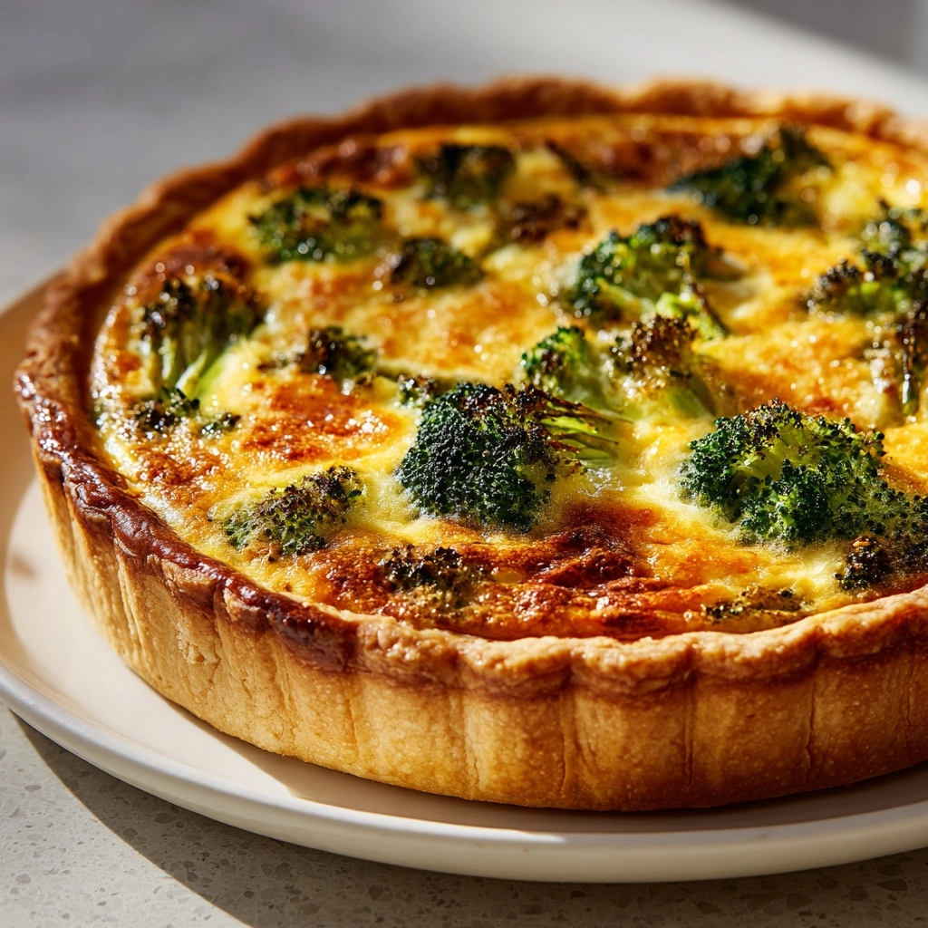 Broccoli Cheddar Quiche Recipe - Recipe Image
