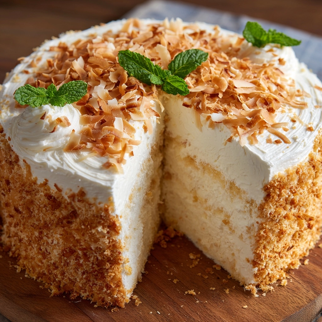 Coconut Cloud Cake Recipe - Recipe Image