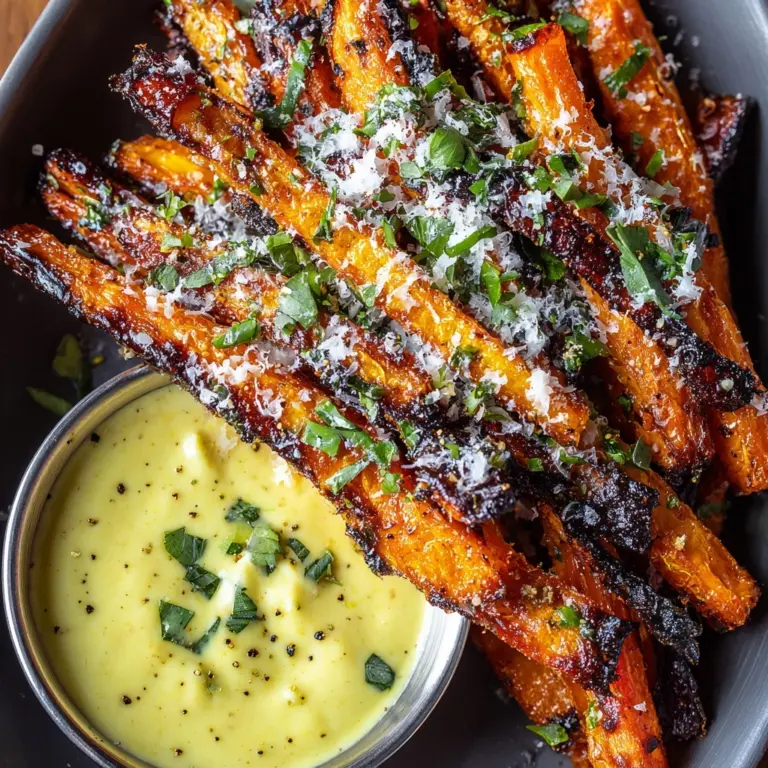 Parmesan Roasted Carrot Fries Recipe
