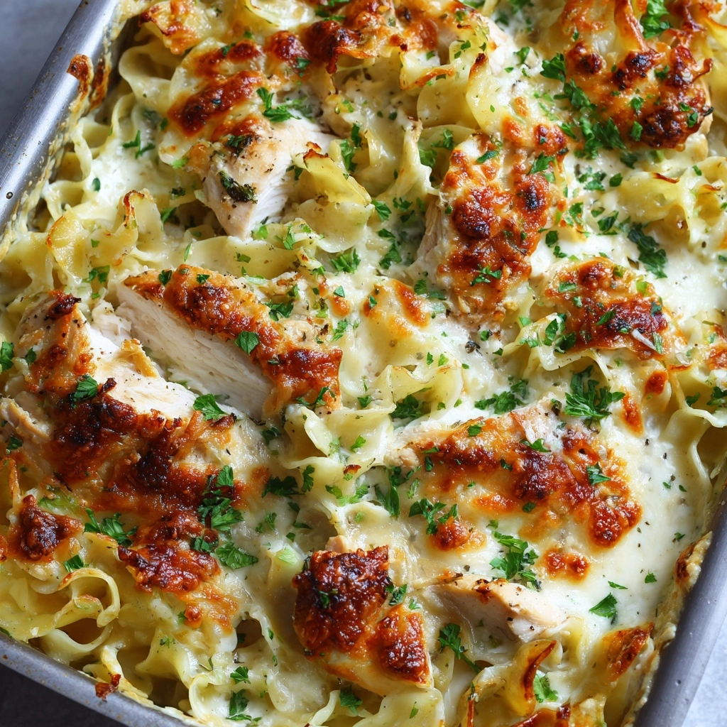 Cheese Chicken Alfredo Bake Recipe - Recipe Image