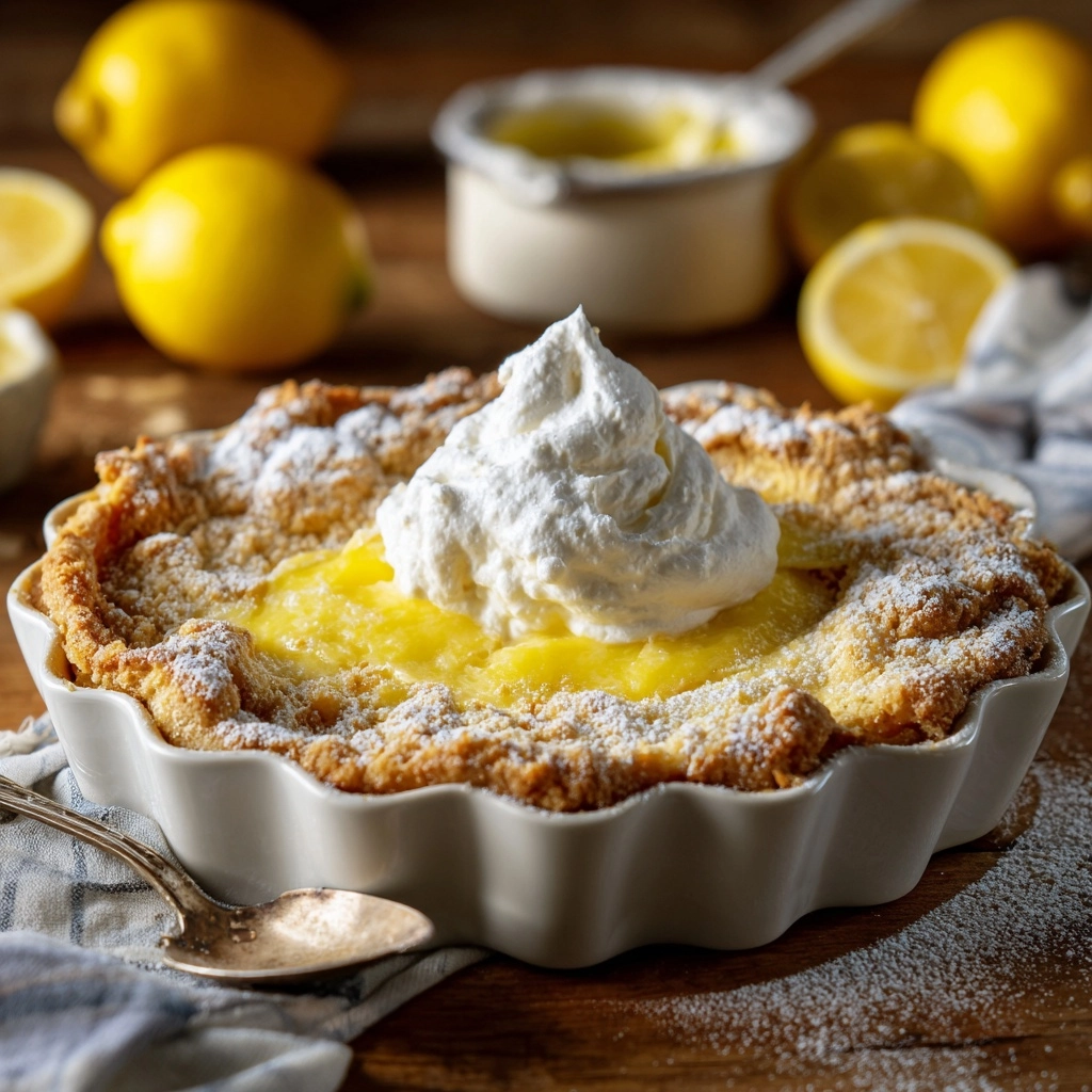 Magic Lemon Cobbler Recipe - Recipe Image