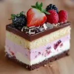 Neapolitan Cheesecake Cake Recipe