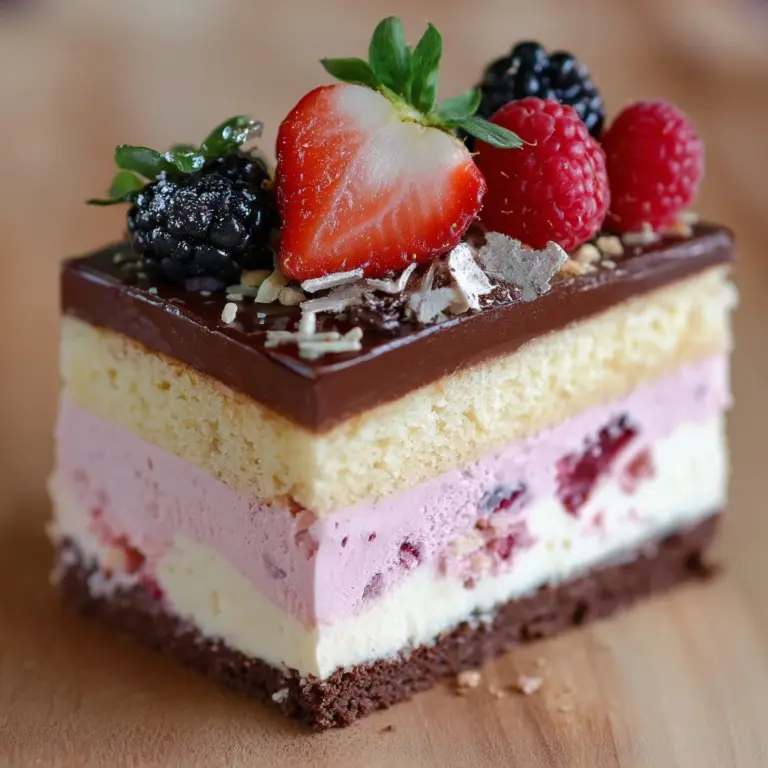 Neapolitan Cheesecake Cake Recipe