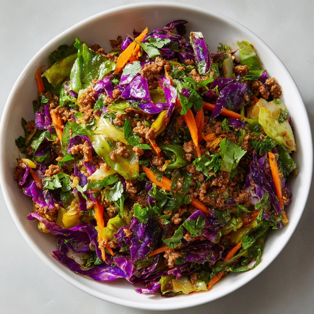 Ground Beef and Cabbage Stir-Fry Recipe - Recipe Image