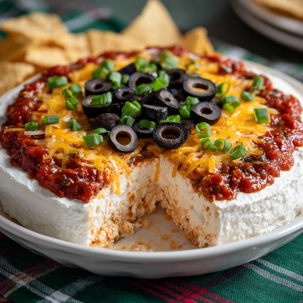Layered Cream Cheese and Salsa Dip Recipe - Recipe Image