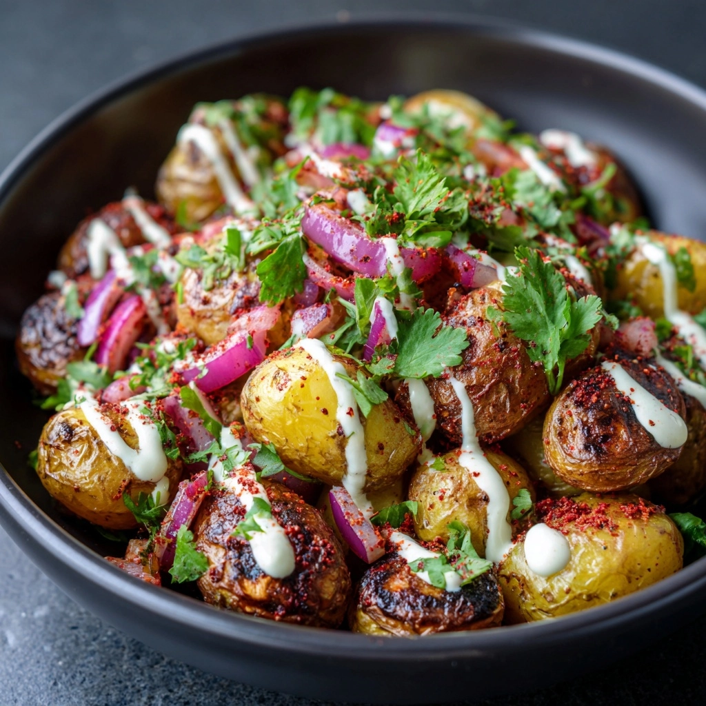 Chaat Masala Potatoes with Yoghurt Recipe - Recipe Image