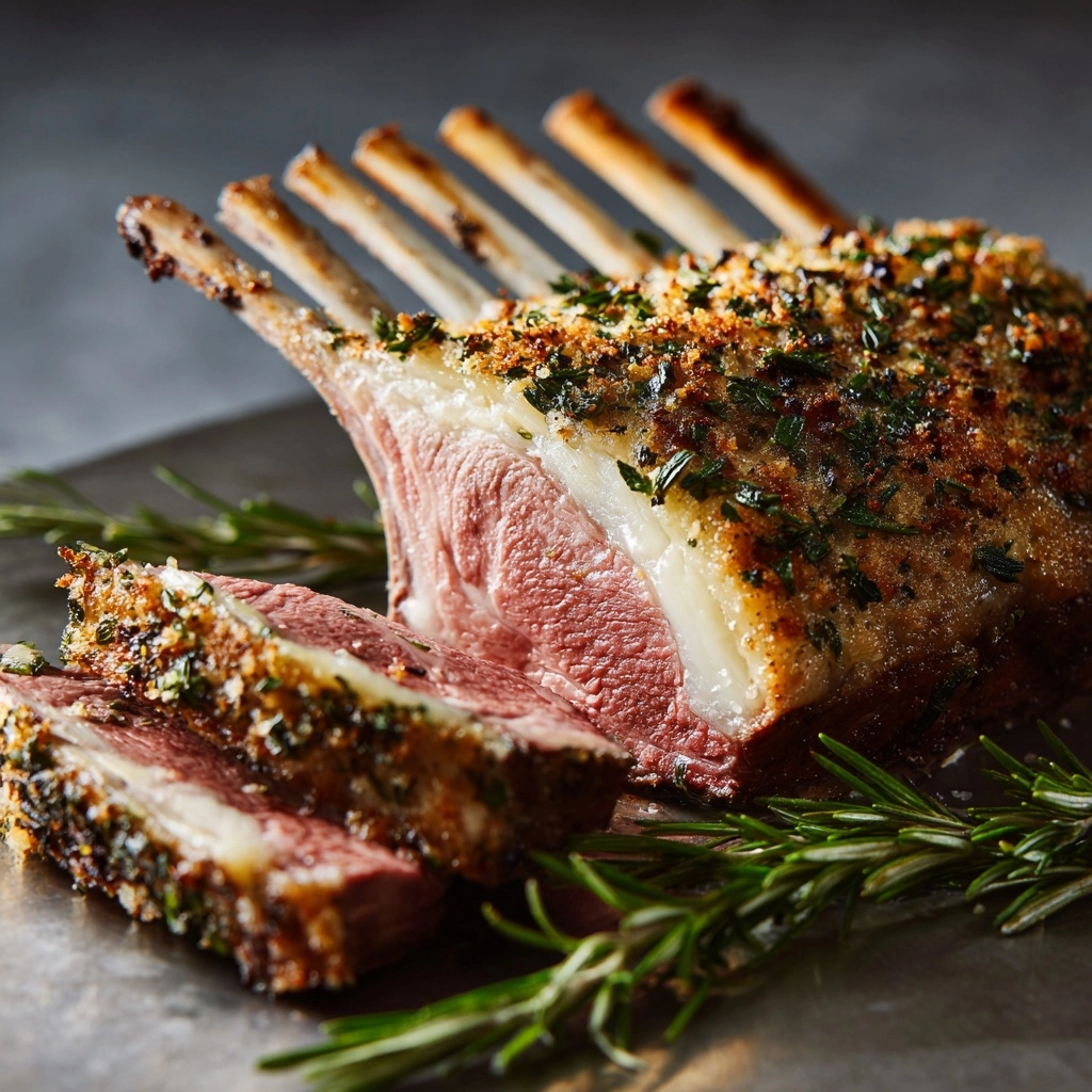 Roast Rack of Lamb with Rosemary Recipe - Recipe Image
