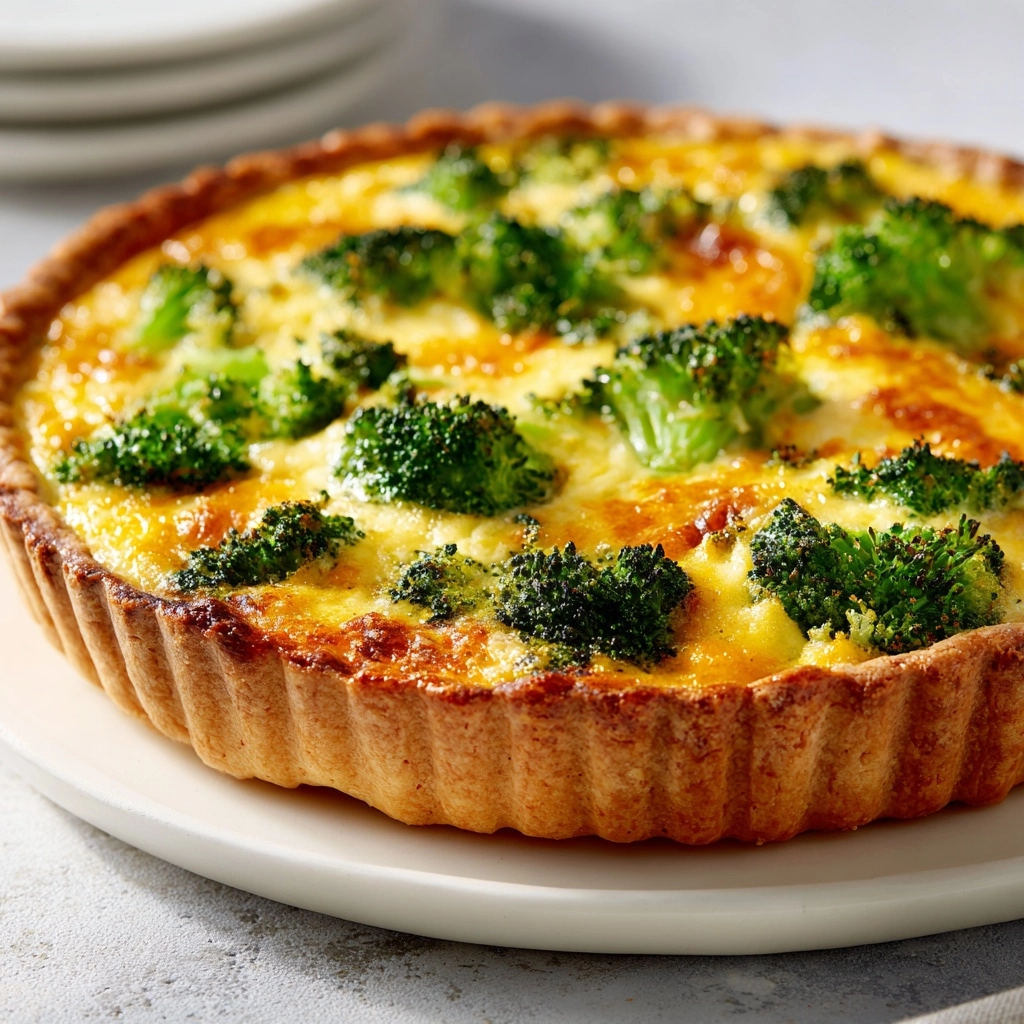 Broccoli Cheddar Quiche Recipe - Recipe Image