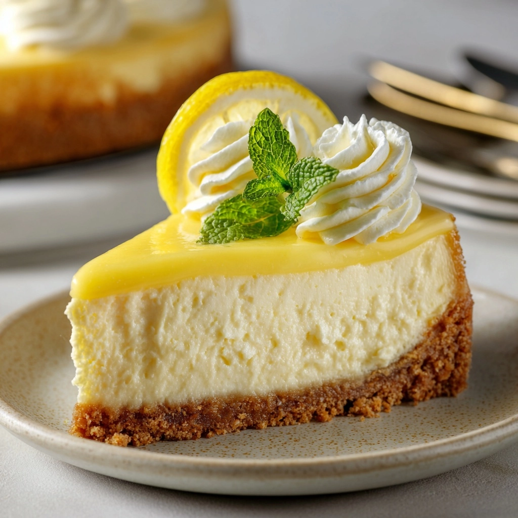 Luscious Lemon Cheesecake Recipe - Recipe Image
