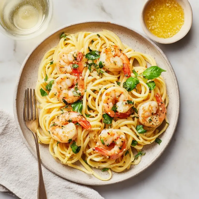 Shrimp Scampi with Whole Wheat Pasta Recipe