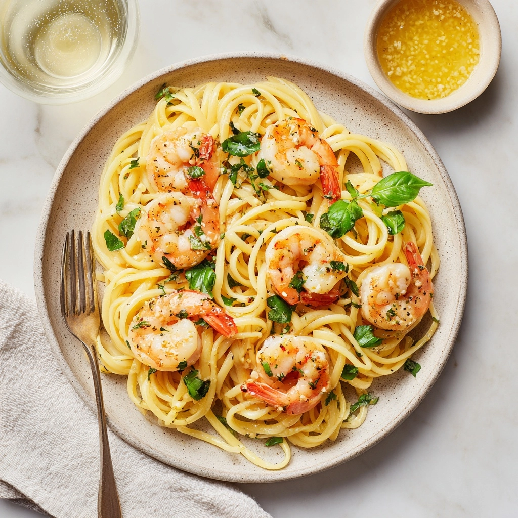 Shrimp Scampi with Whole Wheat Pasta Recipe - Recipe Image