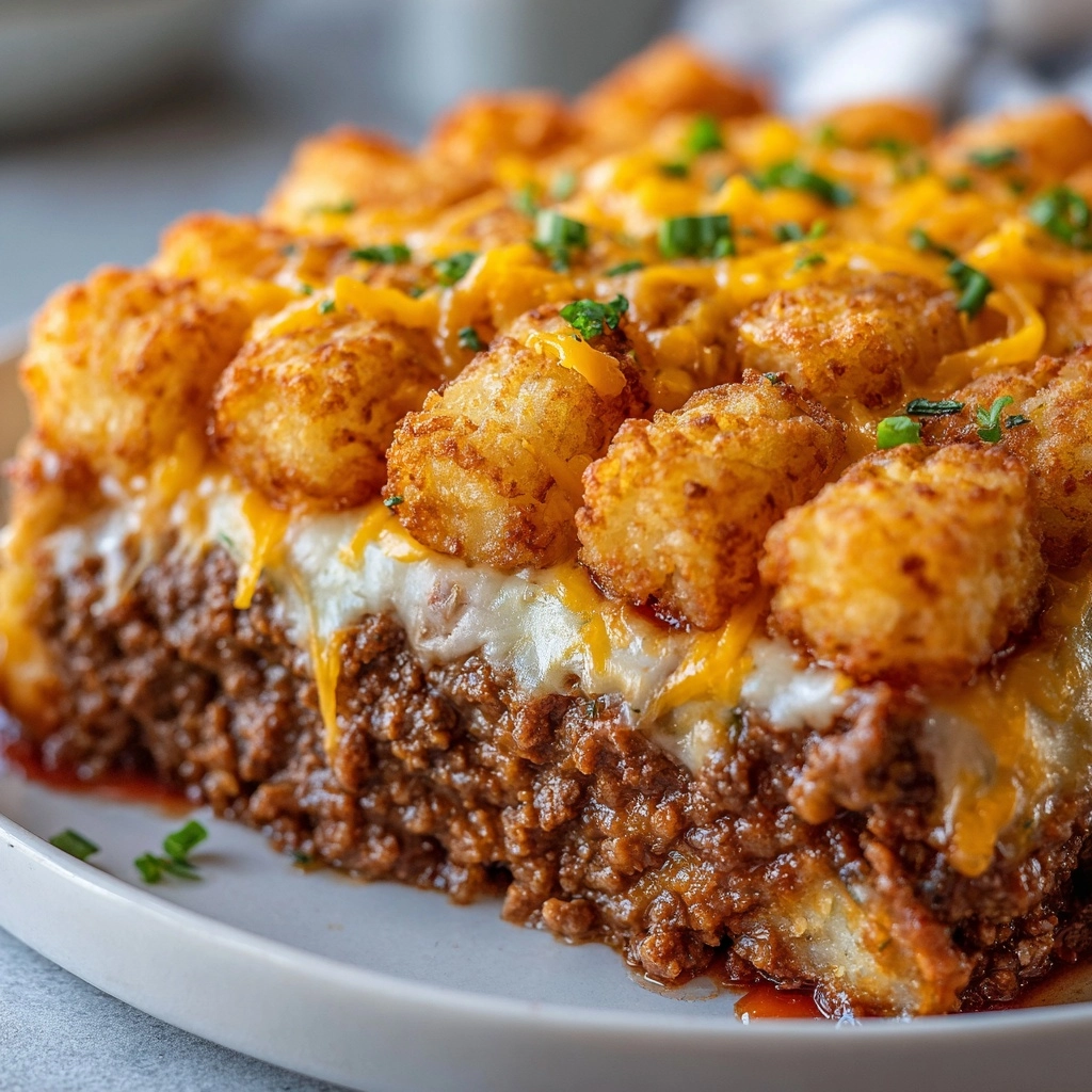Shepherd’s Pie Tater Tot Casserole Recipe - Recipe Image
