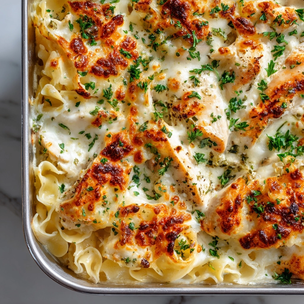 Cheese Chicken Alfredo Bake Recipe - Recipe Image