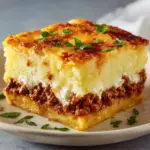 Mashed Potato Pancakes with Ground Beef Filling Recipe