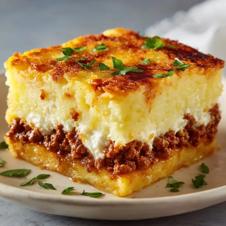 Mashed Potato Pancakes with Ground Beef Filling Recipe