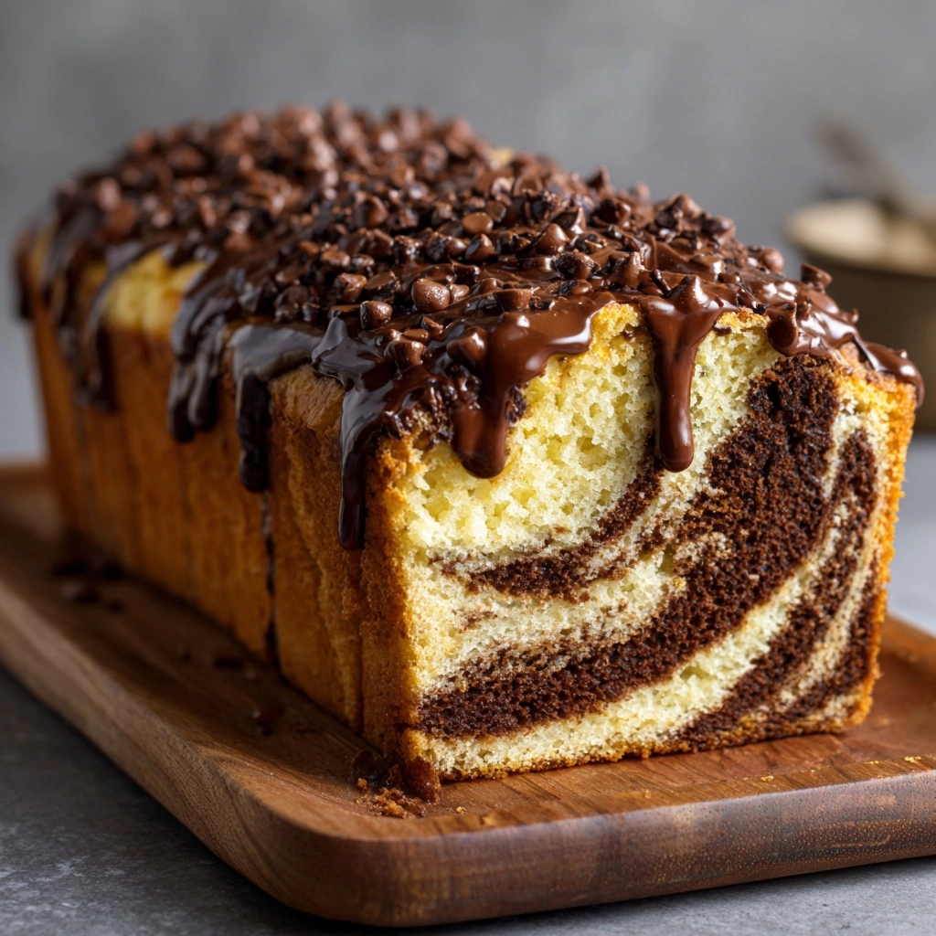 Double Chocolate Ricotta Marble Cake Recipe - Recipe Image