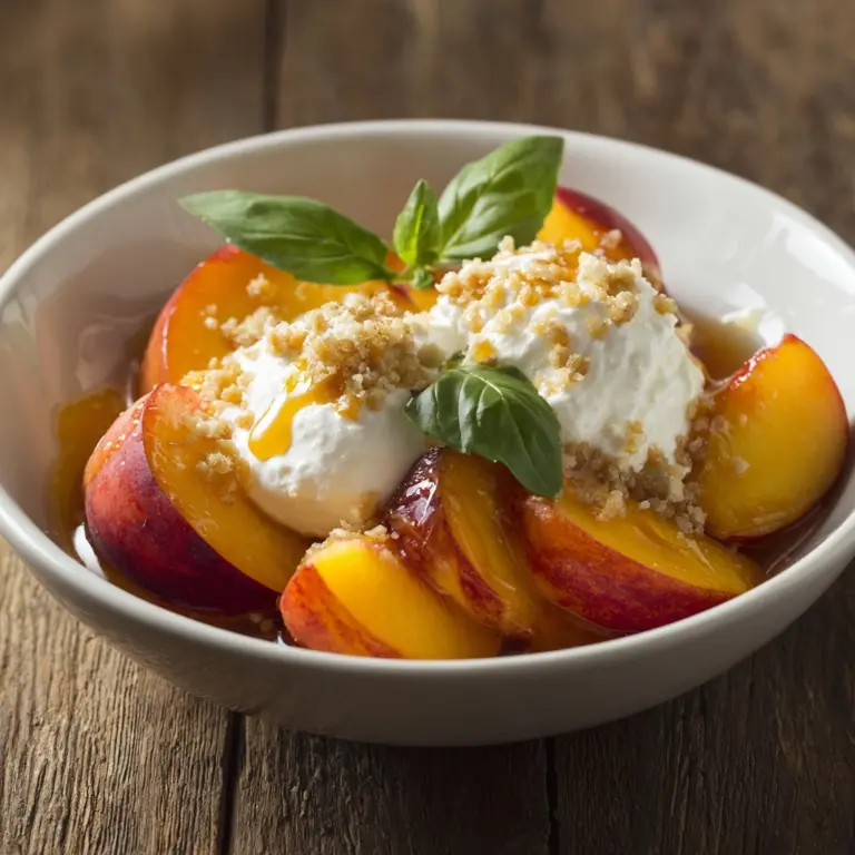 Peach and Burrata Caprese Salad Delight Recipe