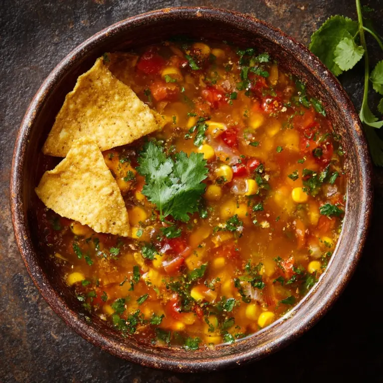 Salsa Verde Tortilla Soup Recipe