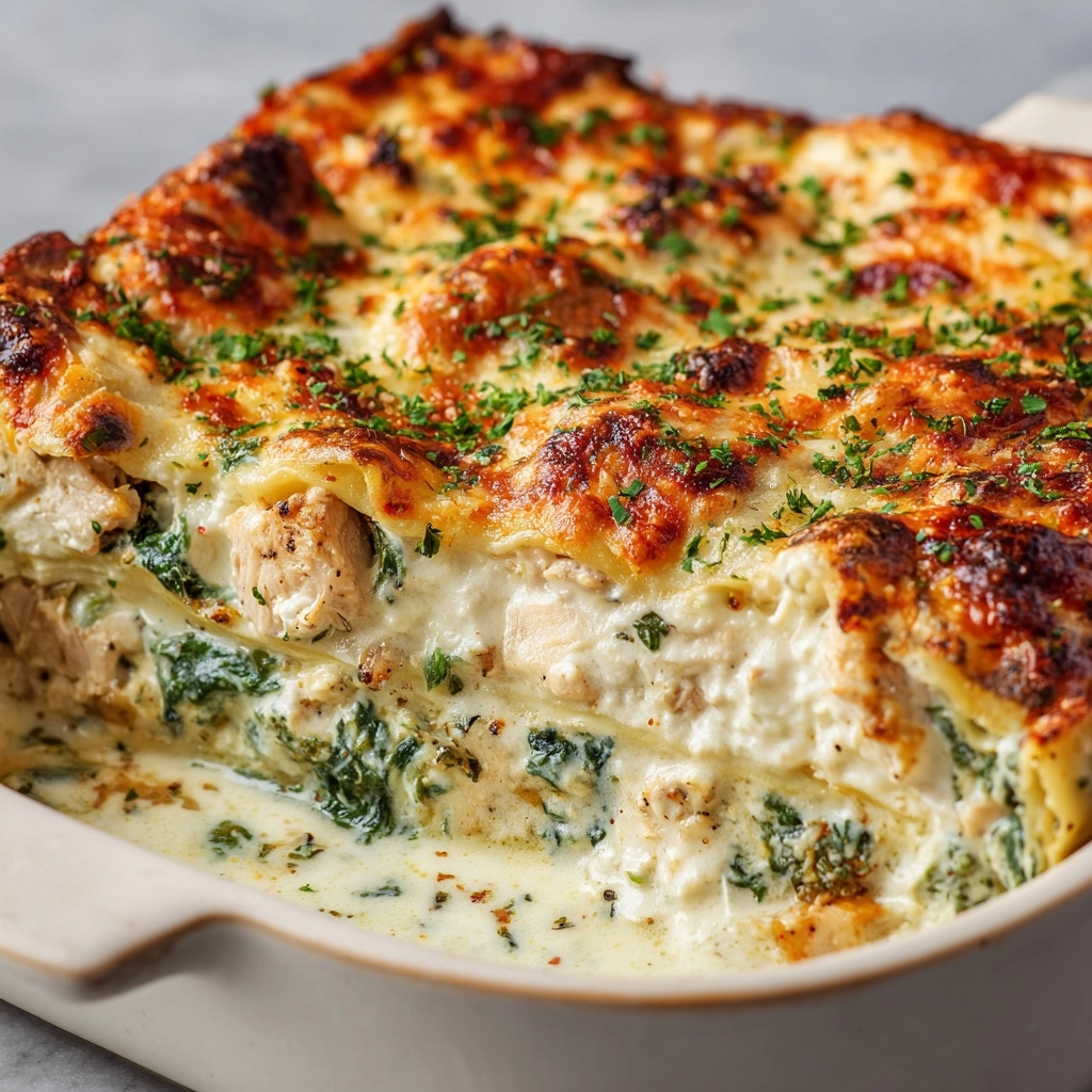 Creamy Chicken and Spinach Casserole Recipe - Recipe Image