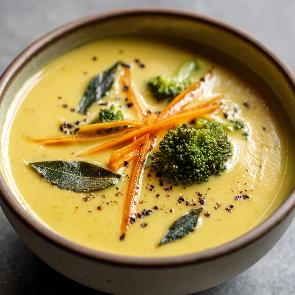 Skinny Broccoli Cheddar Soup Recipe - Recipe Image