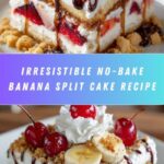 No-Bake Banana Split Cake Recipe
