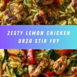 Lemon Chicken & Veggie Orzo Stir Fry Recipe