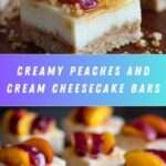 Peaches and Cream Cheesecake Bars Recipe