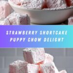Easy Strawberry Shortcake Puppy Chow Recipe