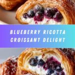 Blueberry & Ricotta Croissant with Honey Drizzle Recipe