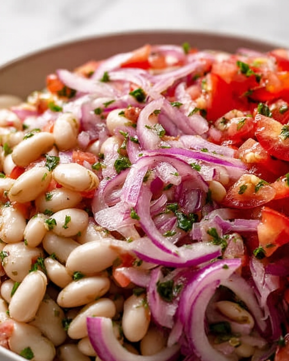 Piyaz: An Incredible Ultimate Turkish White Bean Salad Recipe - Recipe Image