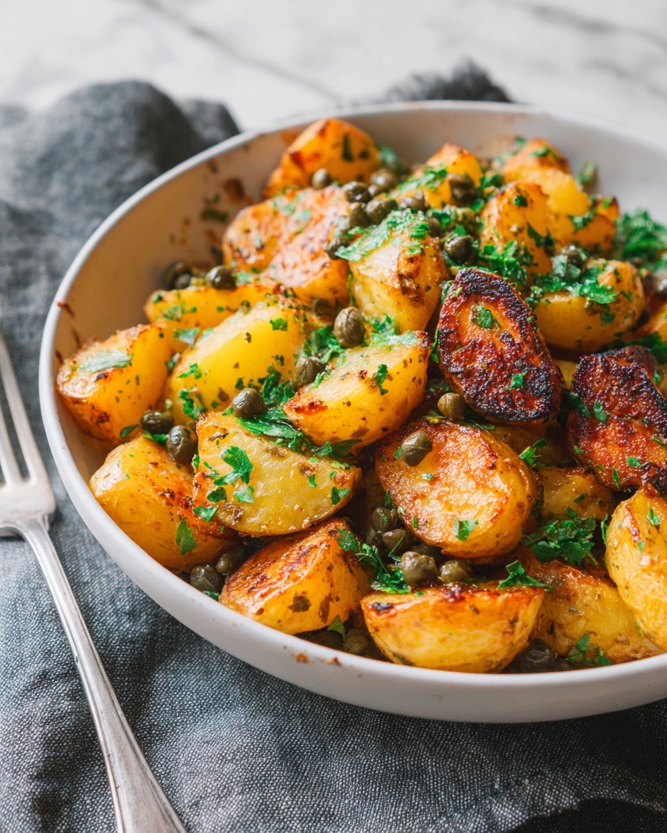 Crispy Roasted Potatoes with Salted Lemon Recipe - Recipe Image