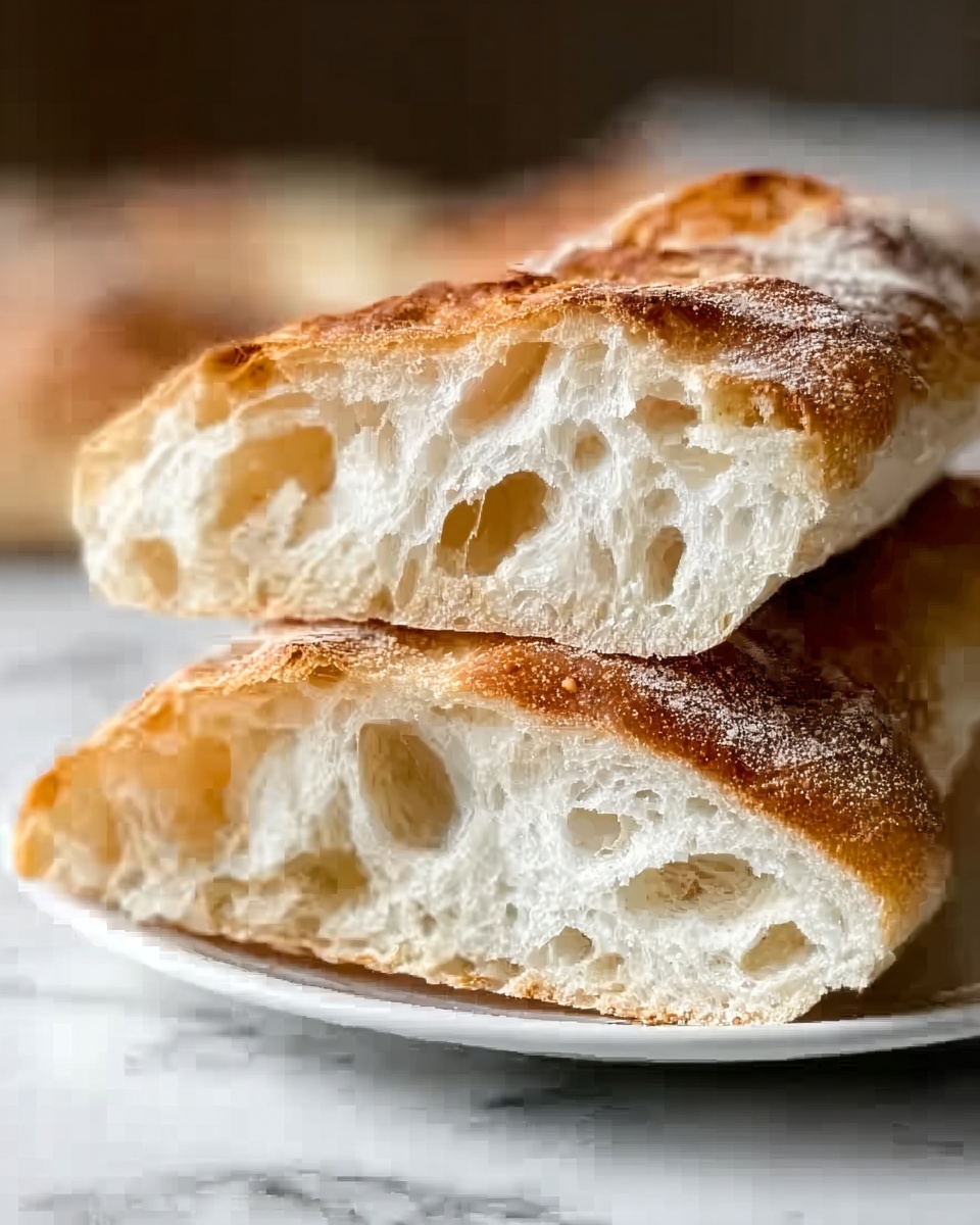 Rustic Italian Crusty Bread Recipe - Recipe Image