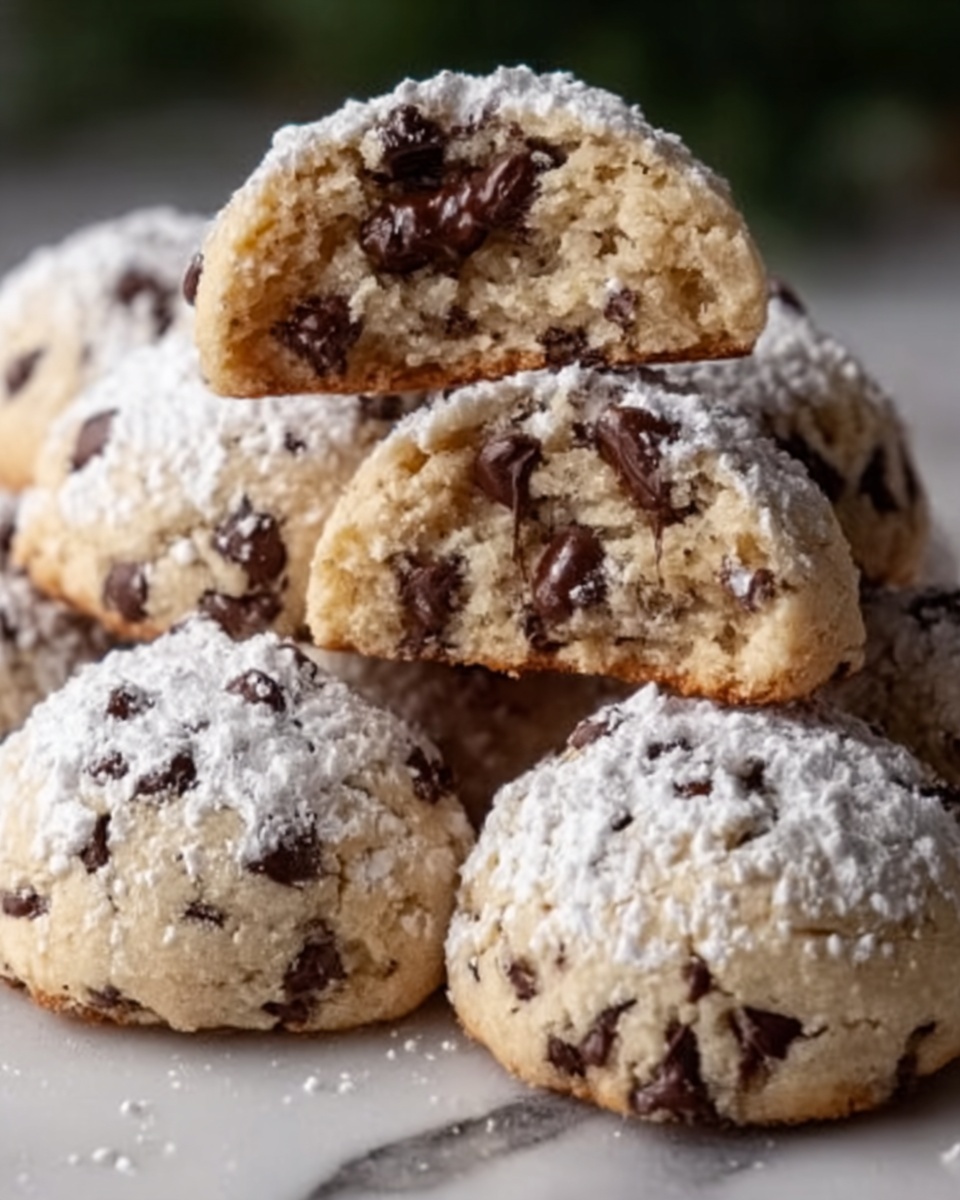 Peanut Butter Chocolate Chip Snowball Cookies Recipe - Recipe Image