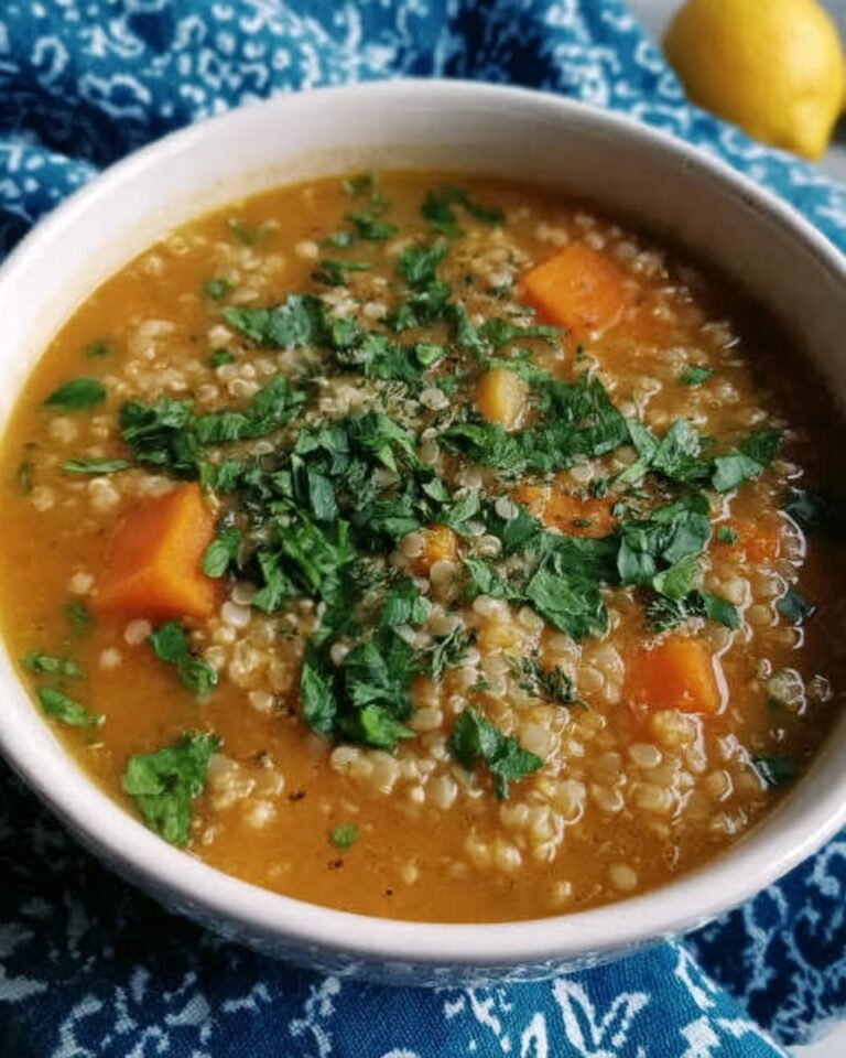 Lentil and Bulgur Soup with Lemon and Parsley Recipe